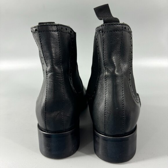 Leonardo Principi Black Leather Ankle Boots, Size 36 - Picture 6 of 9